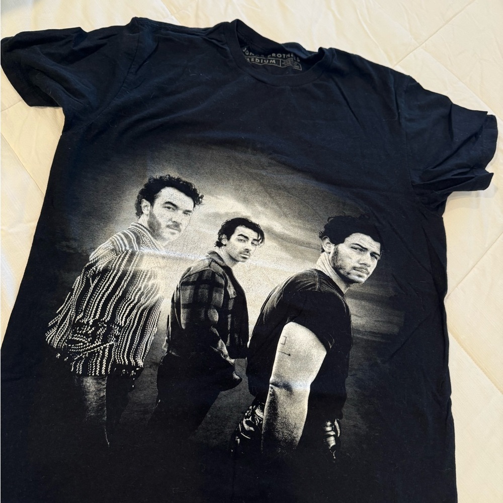 Jonas Brothers Black Graphic Tee